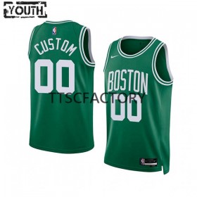 Dres Boston Celtics Prilagođeni Nike 2022-23 Icon Edition Green Swingman - Dječji